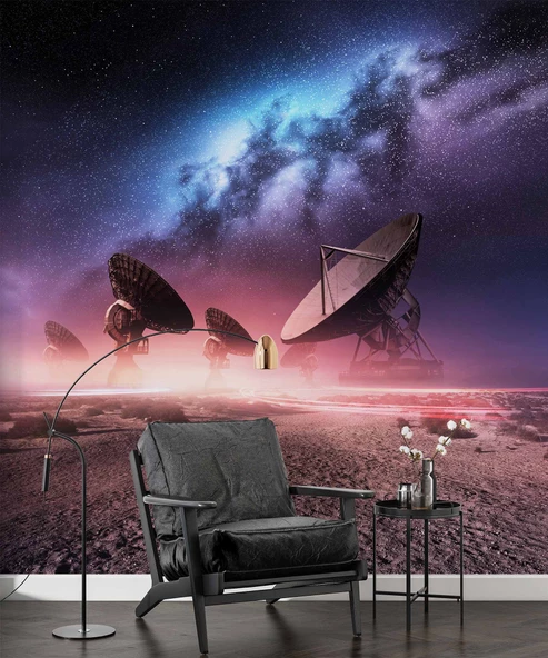 Uzay Uydu Temalı Duvar Kağıdı - Resim 6