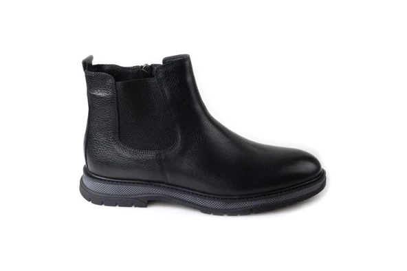 Smart 1062 Hakiki Deri Bağcıksız Kürklü Erkek Bot - 9