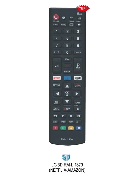 LG 3D RM-L 1379 (NETFLİX-AMAZON) KUMANDA ürün görseli 1