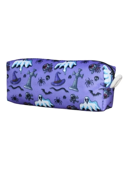 Cadılar Bayramı Hayalet Temalı Tatlı Kalemlik - Okul Kalemliği-Makyaj Çantası - 5