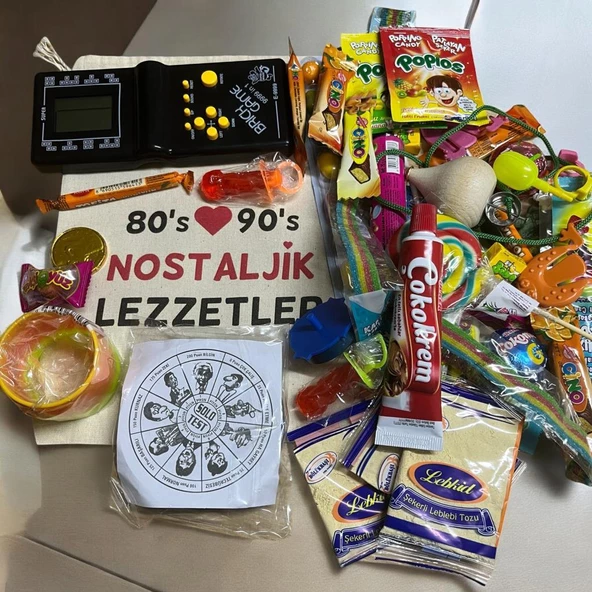 Kese Siyah Tetrisli Nostaljik Hediye Paketi 80'ler 90'lar - 2