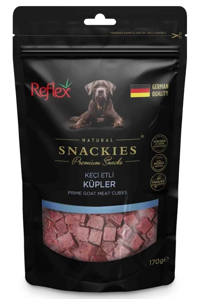 Reflex Snackies Keçi Etli Küpler Köpek Ödülü 170 gr - 1