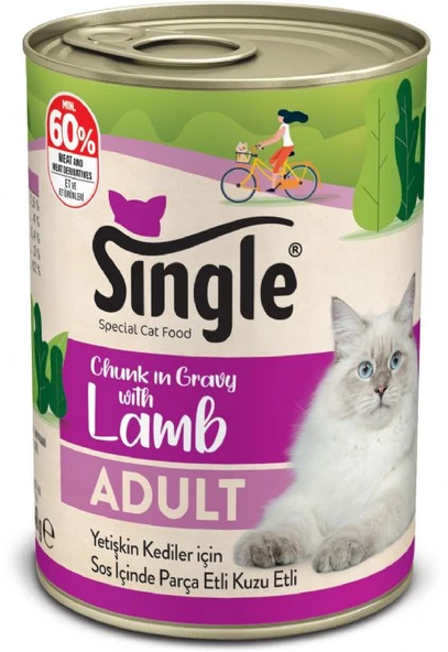 Single Kuzu Etli Kedi Konservesi 400gr