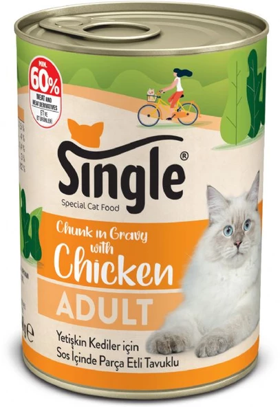 Single Tavuk Etli Kedi Konservesi 400gr