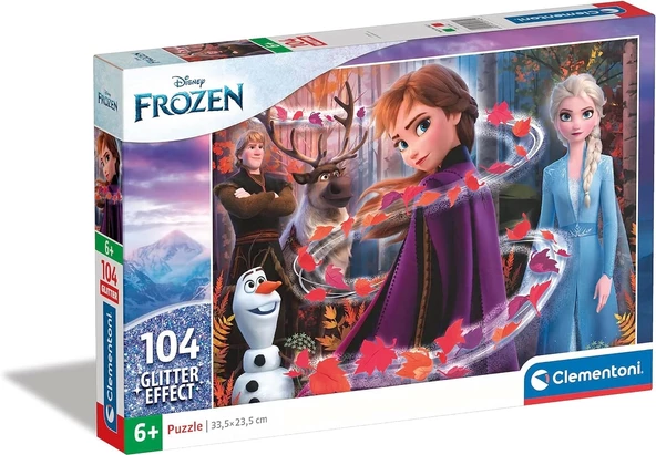 Clementoni 20162 Disney Frozen 2 Simli Yapboz, 104 Parça