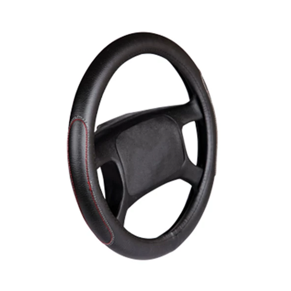 Deri Direksiyon Kılıfı Geçme Siyah F-54