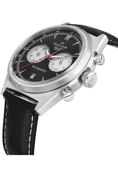 SİYAH DERİ ERKEK KOL SAATİ NC38-299021-ABL1 - Resim 4