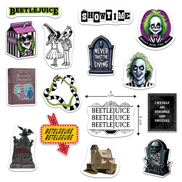 NKB-T030 Beetlejuice Tekli Sticker Seti