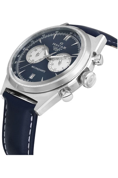 MAVİ DERİ ERKEK KOL SAATİ NC38-299021-ALL3 - Resim 2
