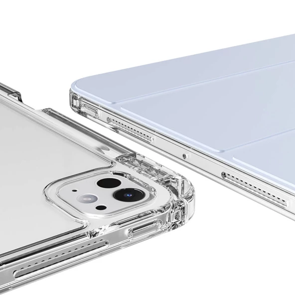 iPad Pro 11 2024 Kılıf Magnetik Ayrılabilen Airbagli Sliding Tablet Kılıfı - 7