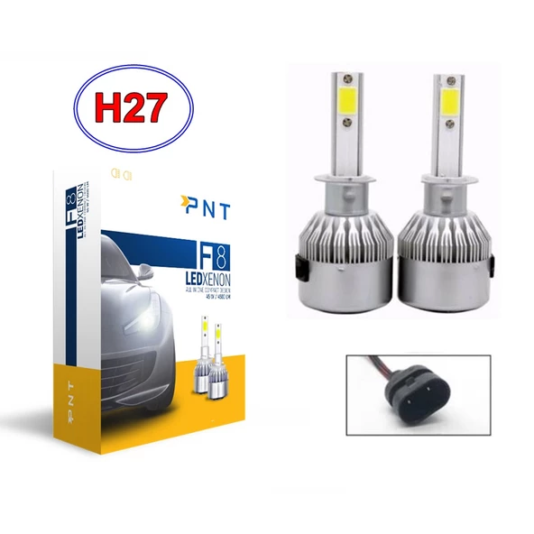 F8 Led Xenon H27 Şimşek Etkili 12V Beyaz