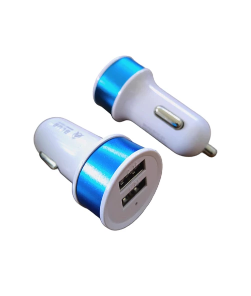 Işıklı Araç Çakmaklık Şarj Aleti Çift USB Girişli 2A 12-24v