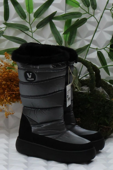 Vicco 943.F24K.481 Gri Melodic Pig Kids Snow Kız Çocuk Çizmesi ürün görseli