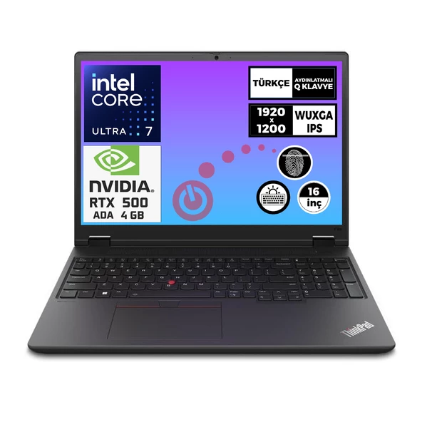 Lenovo ThinkPad P16V G2 Ultra 7 155H 32GB 4TB SSD 4 GB RTX 500 ADA 16" WUXGA Freedos 21KYS03CTX 010