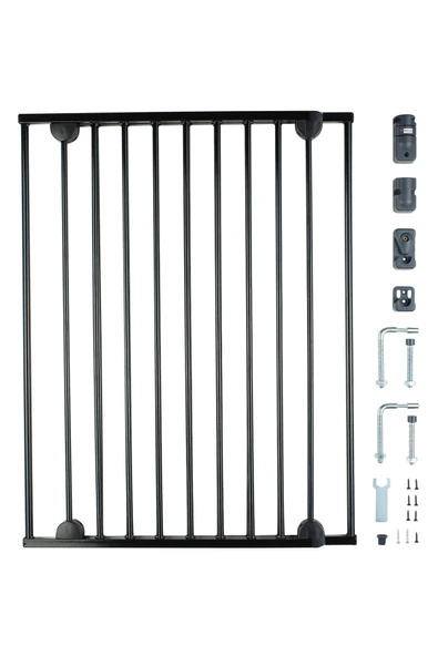 Babygo 62-102 cm Metal Uzayan Güvenlik Kapısı Siyah - 7