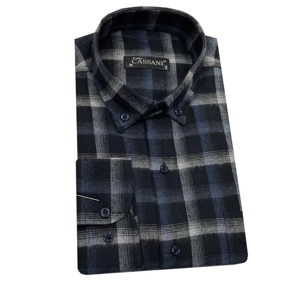 Fabio Cassani Kışlık Kaşmir Erkek Gömlek-6930 - 2