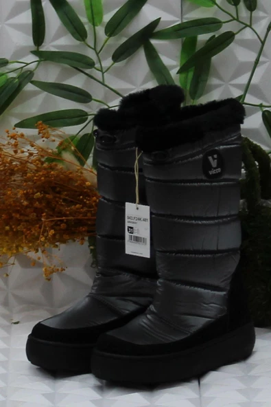 Vicco 943.F24K.481 Gri Melodic Pig Kids Snow Kız Çocuk Çizmesi - Resim 3