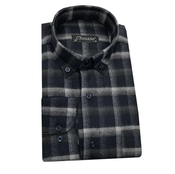 Fabio Cassani Kışlık Kaşmir Erkek Gömlek-6932 - 2