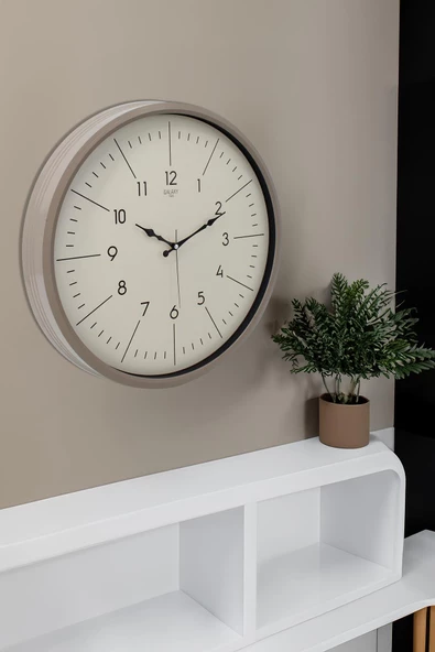 KUMBEJİ İNCE ÇİZGİLİ DUVAR SAATİ 50CM - 3