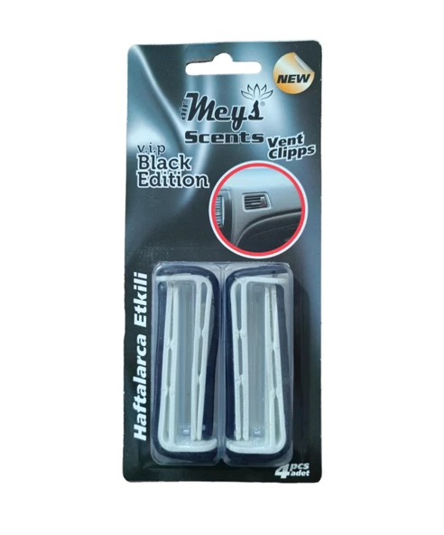 Meys Mavi Izgara Havalandırma Klips Araç Oto Kokusu Black Edition