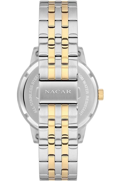NACAR ÇELİK - SARI METAL ERKEK KOL SAATİ NC21-294740-CSM - Resim 4