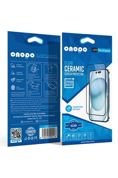 onopo Redmi Note 8 Pro Uyumlu Tam Kaplayan Şeffaf Seramik 12D Cam Ekran Koruyucu - 1