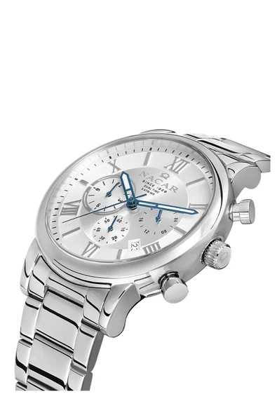 NACAR ÇELİK METAL ERKEK KOL SAATİ NC34-290312-ASM - Resim 2