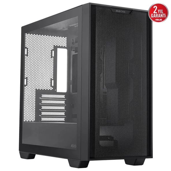 ASUS A21 PLUS GAMING 4-RGB FANLI MID-TOWER PC KASASI SİYAH - Resim 4