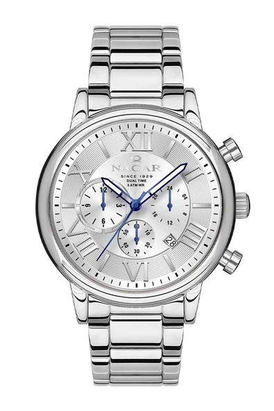 NACAR ÇELİK METAL ERKEK KOL SAATİ NC34-290312-ASM ürün görseli 1