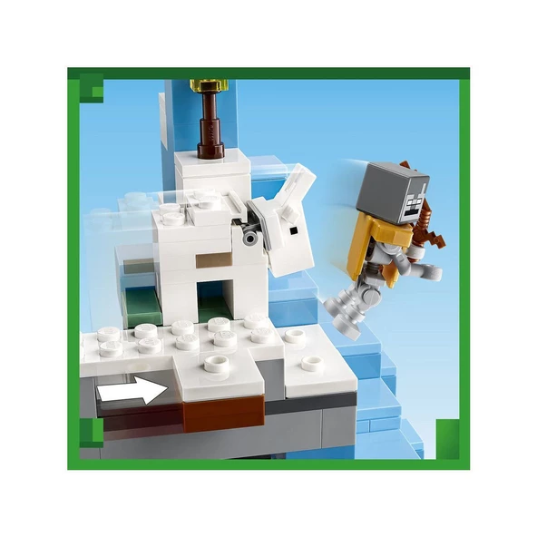 21243 Lego Minecraft Donmuş Tepeler 304 parça +8 yaş - 8