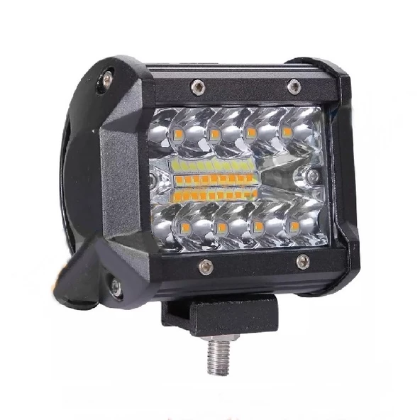 Off Road Led Projektör Çalışma Sis Lambası Turuncu Beyaz Flaşlı 40 Ledli ONP0484