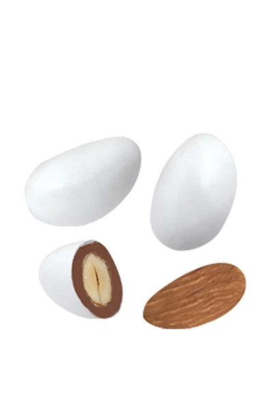 1 KG BADEM DRAJE ÇİKOLATALI BEYAZ - 3