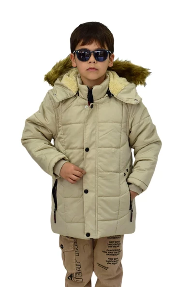 Erkek Çocuk Kapüşonlu Mont BS-2014 - 6