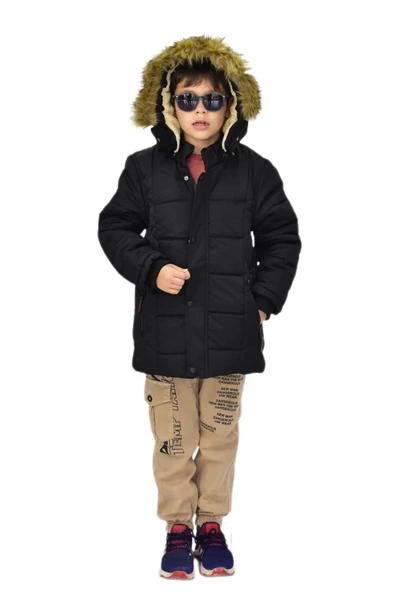 Erkek Çocuk Kapüşonlu Mont BS-2014 - 5