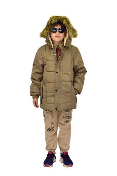 Erkek Çocuk Kapüşonlu Mont BS-2014 - 4