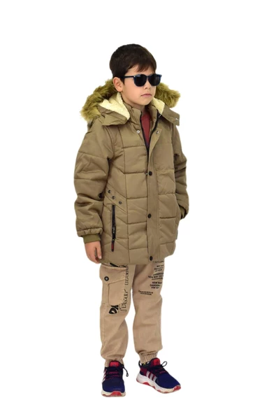Erkek Çocuk Kapüşonlu Mont BS-2014 - 9