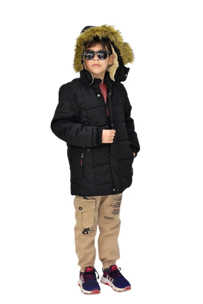 Erkek Çocuk Kapüşonlu Mont BS-2014 - 7