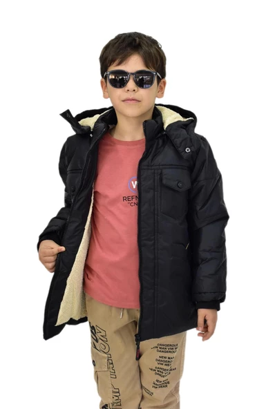 Erkek Çocuk Kapüşonlu Mont BS-1042 - 7