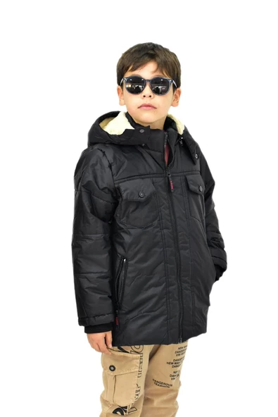 Erkek Çocuk Kapüşonlu Mont BS-1042 - 9