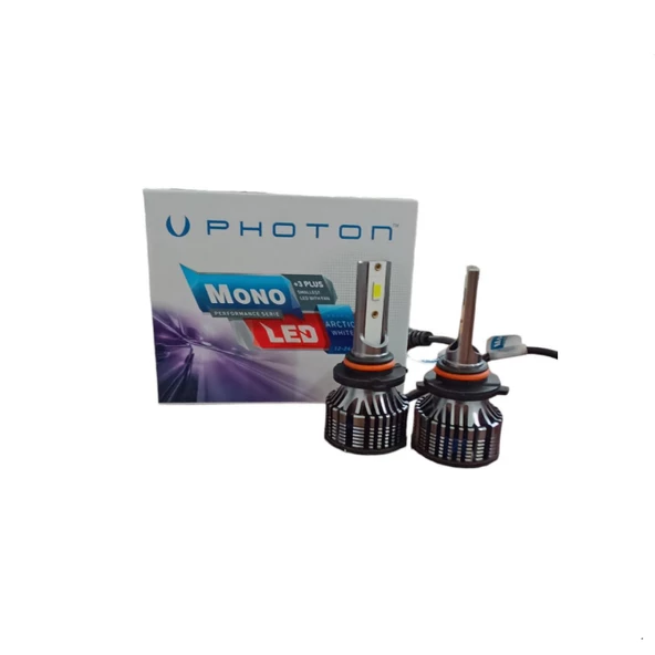 Photon Mono +3 Plus HB3 9005 Led Xenon Far Ampulü Buz Beyaz 12-24V - 1