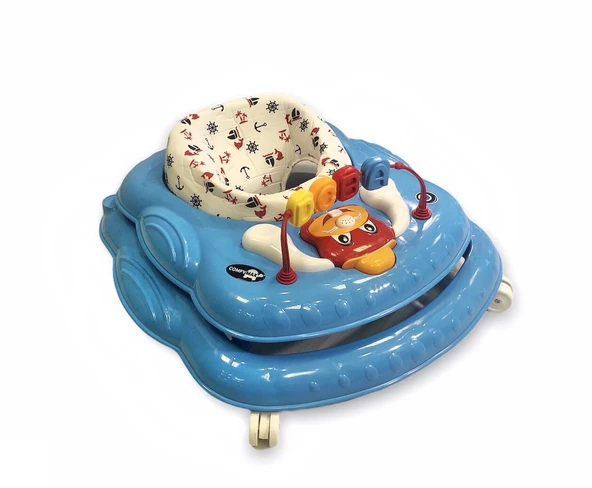 Comfymax Oyuncaklı Müzikli Yükseklik Ayarlı Lux Yürüteç - Ocean - 3