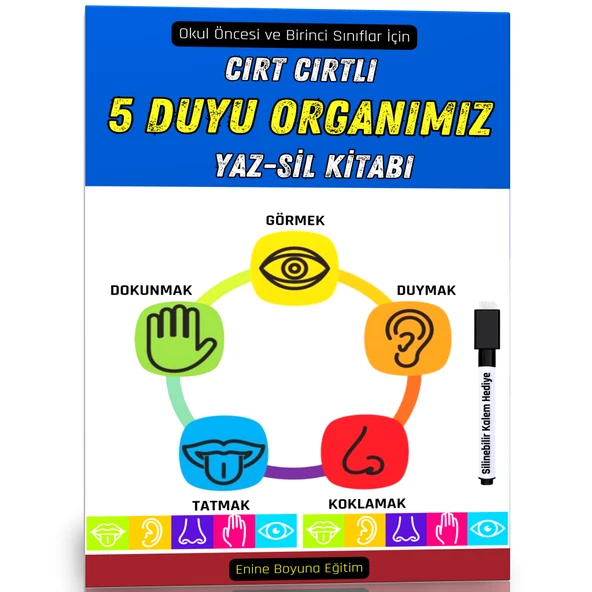 Cırt Cırtlı Beş Duyu Organımız Kitabı