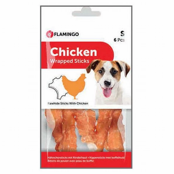 Flamingo Chicken Wrap Tavuklu Çubuk Köpek Ödülü 6'lı 70 Gr