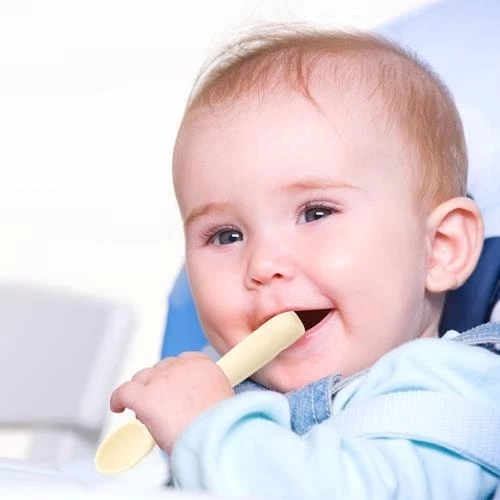 BabyJem Silikon Kaşık 759 Ekru - 7