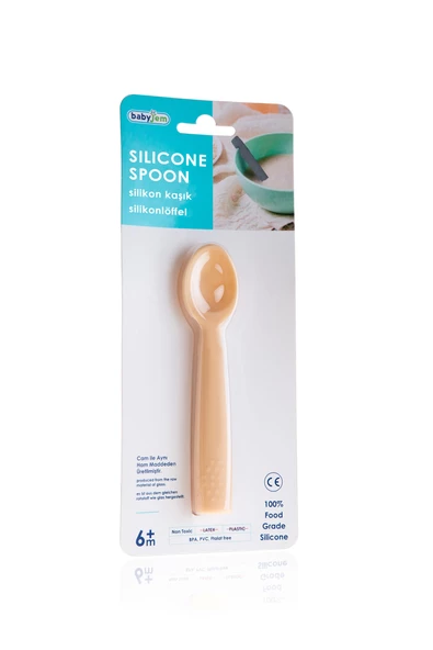 BabyJem Silikon Kaşık 759 Ekru - 8