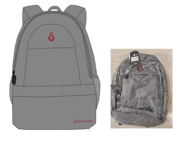 Galatasaray Unisex Toria Gri Okul Sırt Çantası