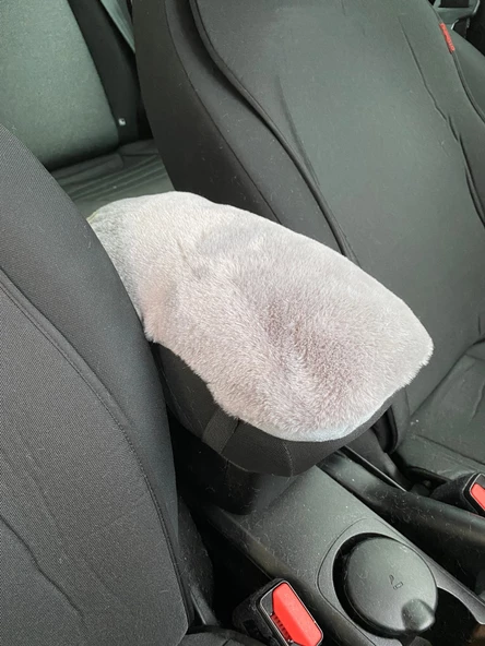 Yumuşak Peluş Kol Dayama Kolçak Minderi Gri