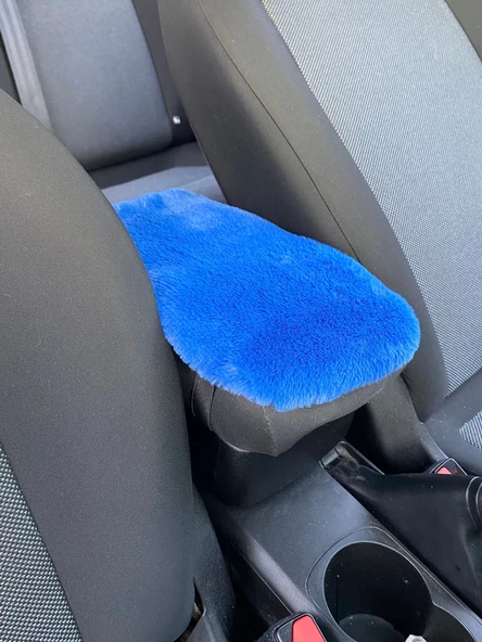 Yumuşak Peluş Kol Dayama Kolçak Minderi Mavi