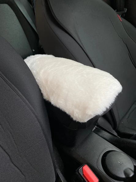 Yumuşak Peluş Kol Dayama Kolçak Minderi Beyaz