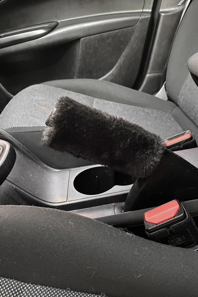 Yumuşak Peluş El Freni Süsü Siyah